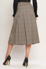 BRITISH TRACE WOVEN MIDI SKIRT - Flying Tomato - Flyclothing LLC