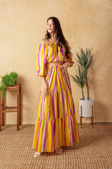 LIGHT UP MY LIFE POPLIN MAXI SKIRT - Flying Tomato - Flyclothing LLC