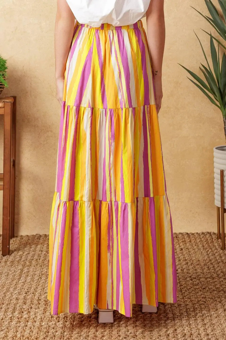 LIGHT UP MY LIFE POPLIN MAXI SKIRT - Flying Tomato - Flyclothing LLC