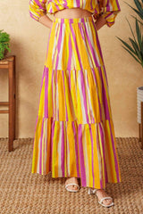LIGHT UP MY LIFE POPLIN MAXI SKIRT - Flying Tomato - Flyclothing LLC