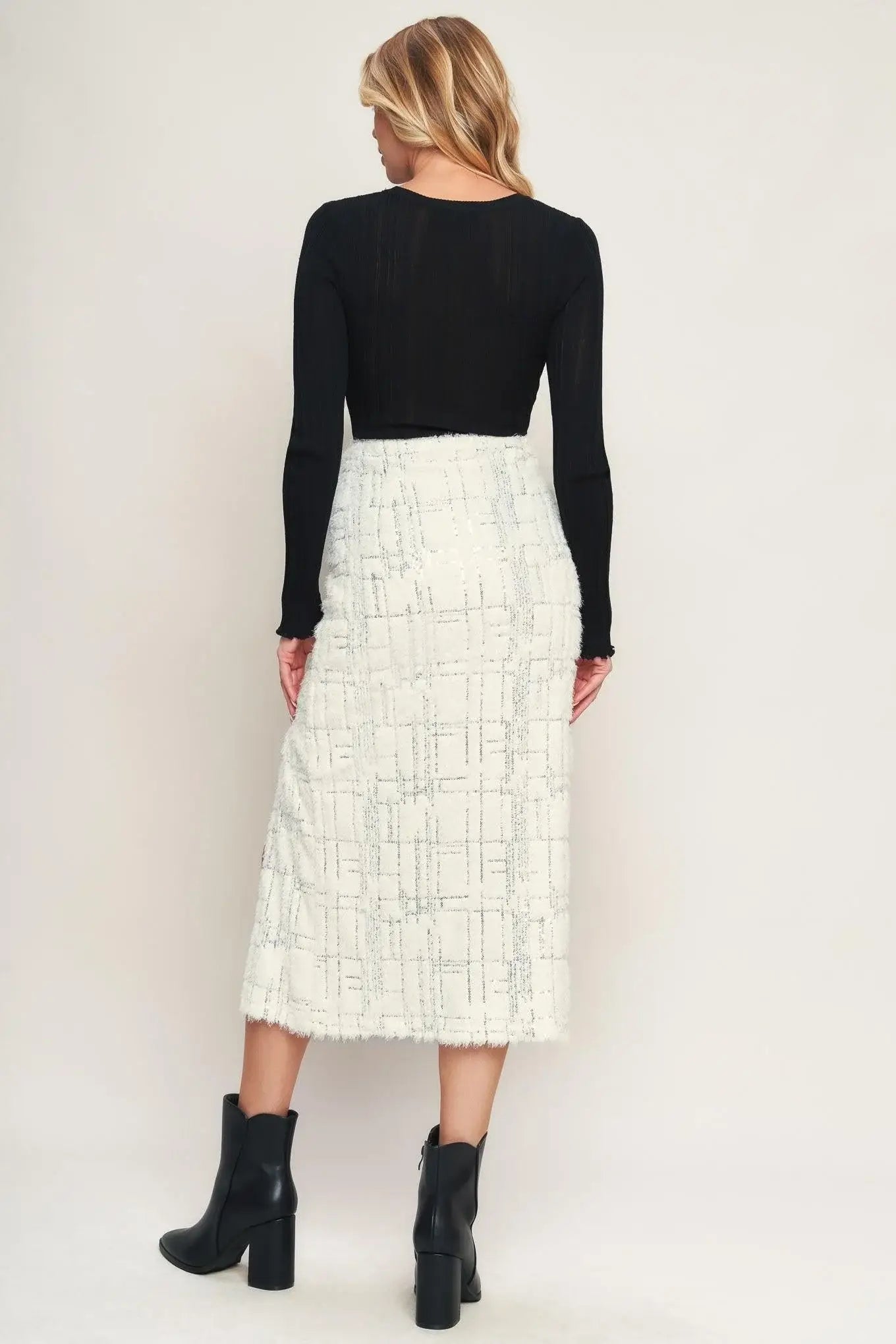 MADE YOU MY WORLD WOVEN MIDI SKIRT - Flying Tomato - Flyclothing LLC