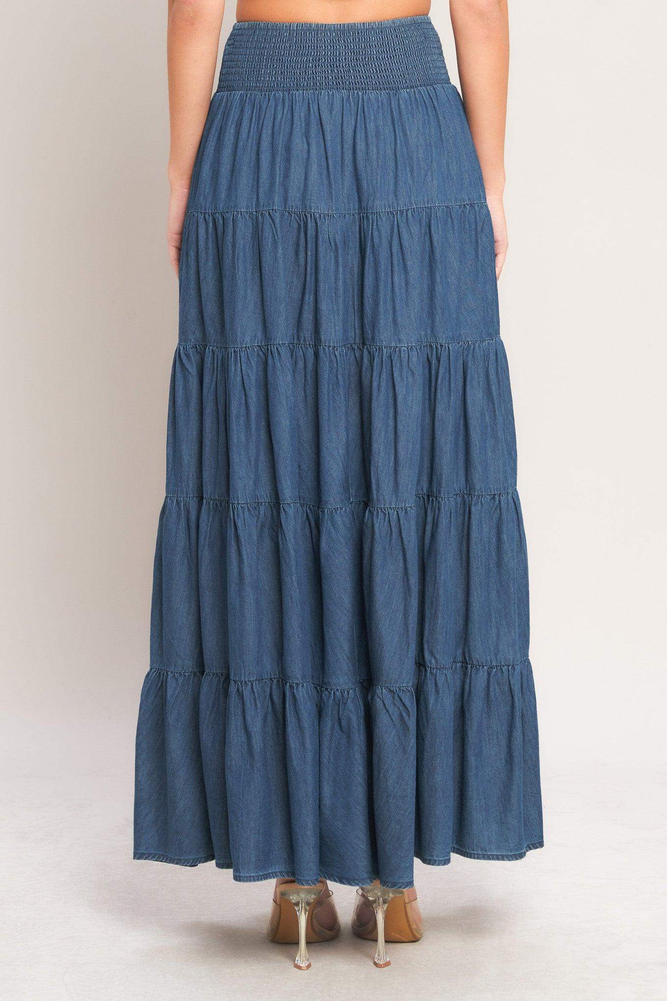 SUMMER SIMPLICITY LIGHTWEIGHT MAXI SKIRT - Flying Tomato - Flyclothing LLC