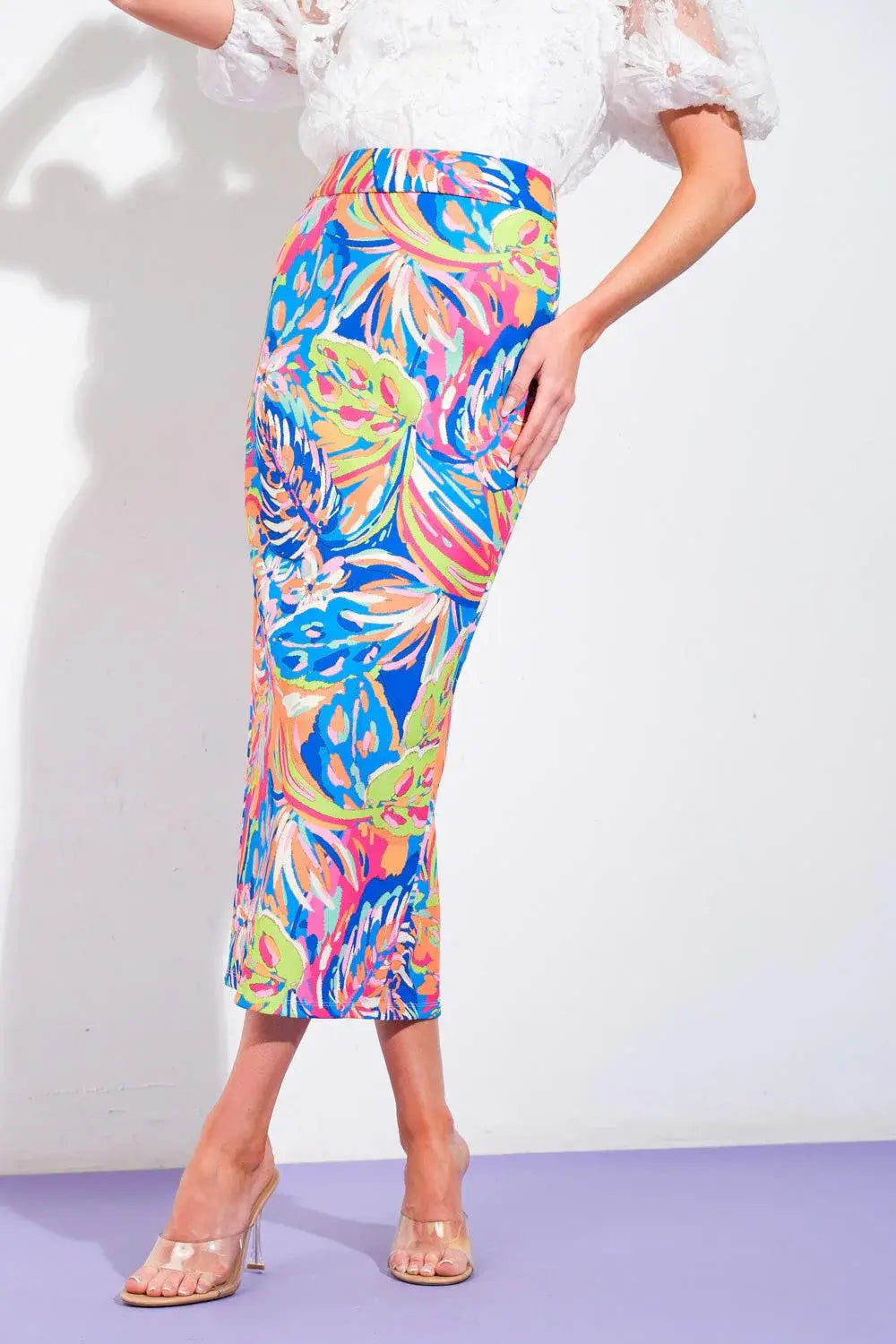 SWEETIE STATUS PONTI PENCIL SKIRT - Flying Tomato - Flyclothing LLC