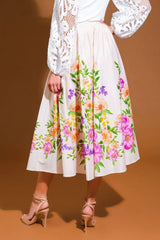SAGAMORE CREEK LAND WOVEN MIDI SKIRT - Flying Tomato - Flyclothing LLC