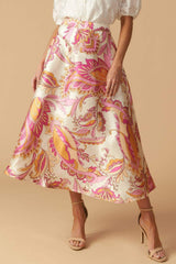IN THE STILLNESS WOVEN MIDI SKIRT - Flying Tomato - Flyclothing LLC
