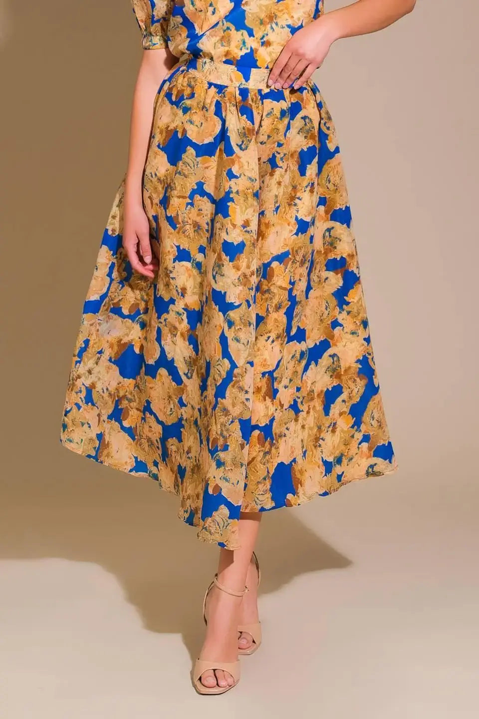 SWEETEST HARMONIES WOVEN FULL SKIRT - Flying Tomato - Flyclothing LLC