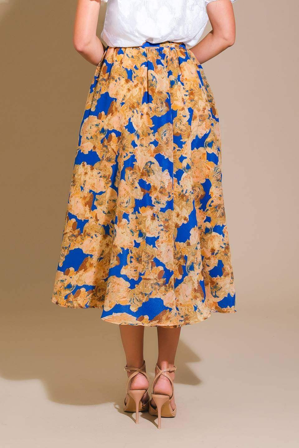 SWEETEST HARMONIES WOVEN FULL SKIRT - Flying Tomato - Flyclothing LLC