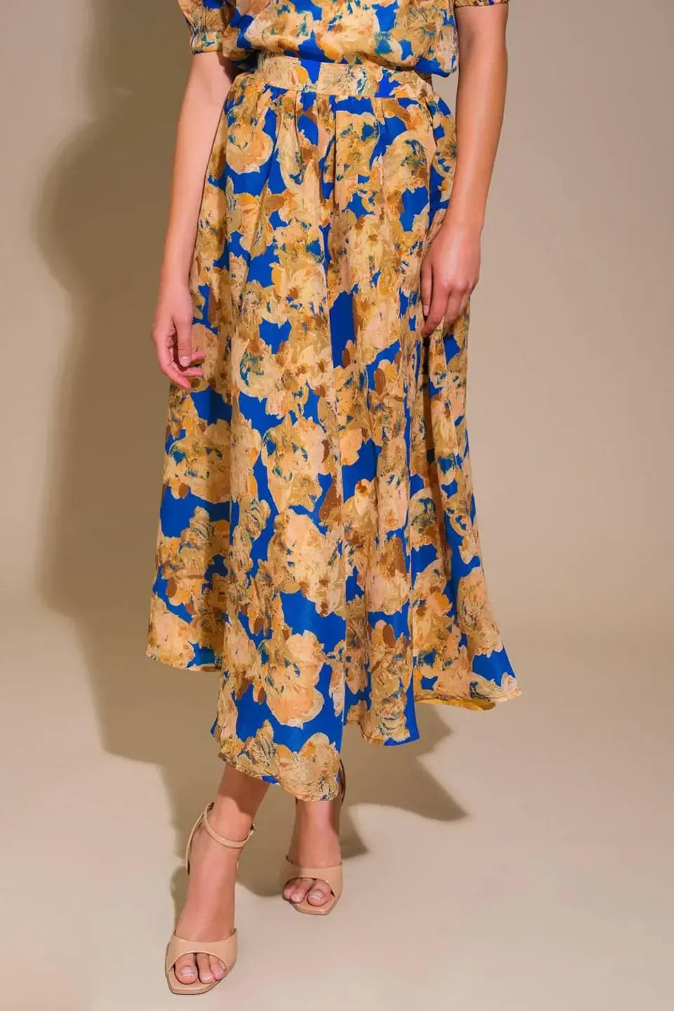 SWEETEST HARMONIES WOVEN FULL SKIRT - Flying Tomato - Flyclothing LLC