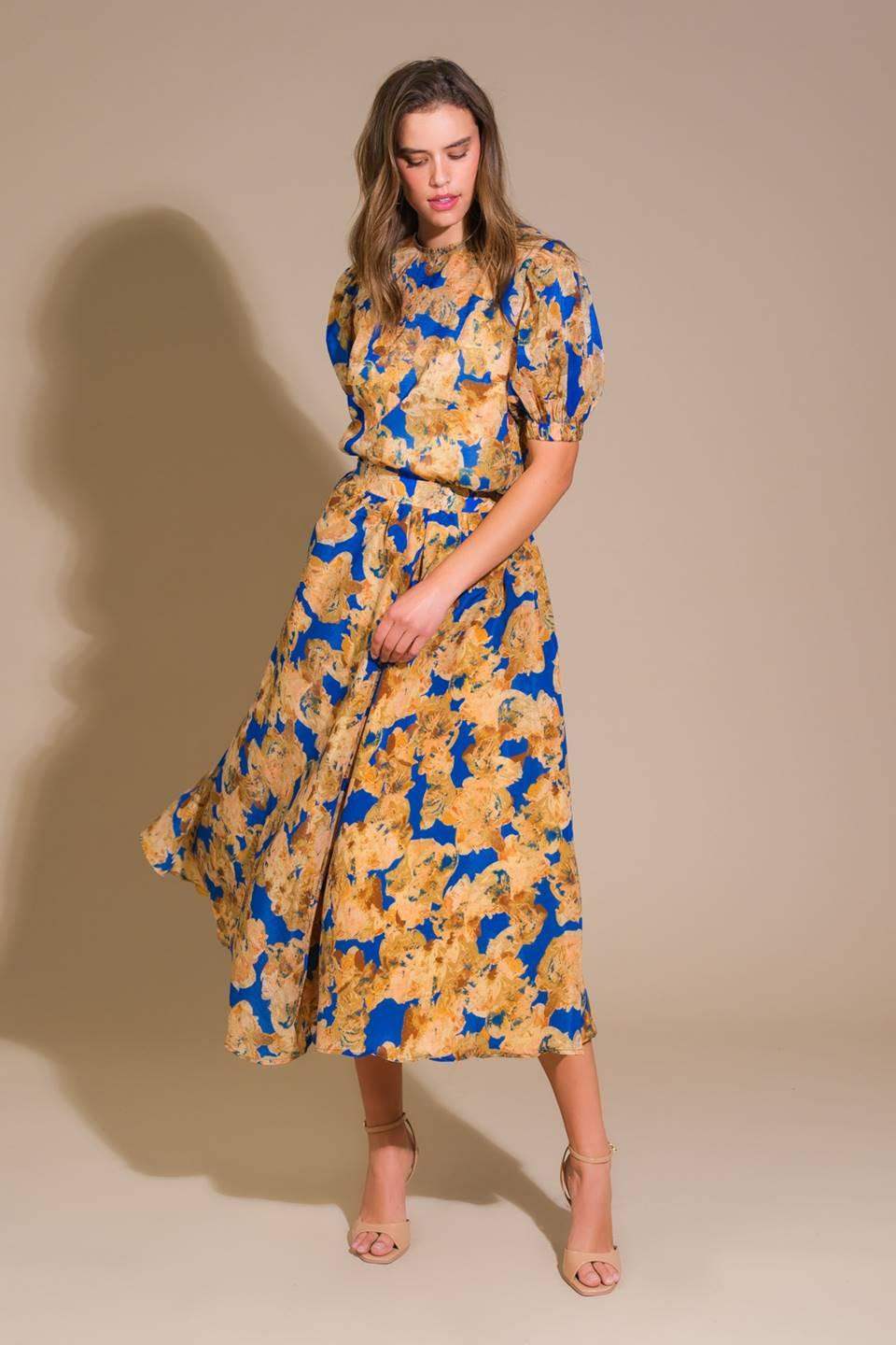SWEETEST HARMONIES WOVEN FULL SKIRT - Flying Tomato - Flyclothing LLC