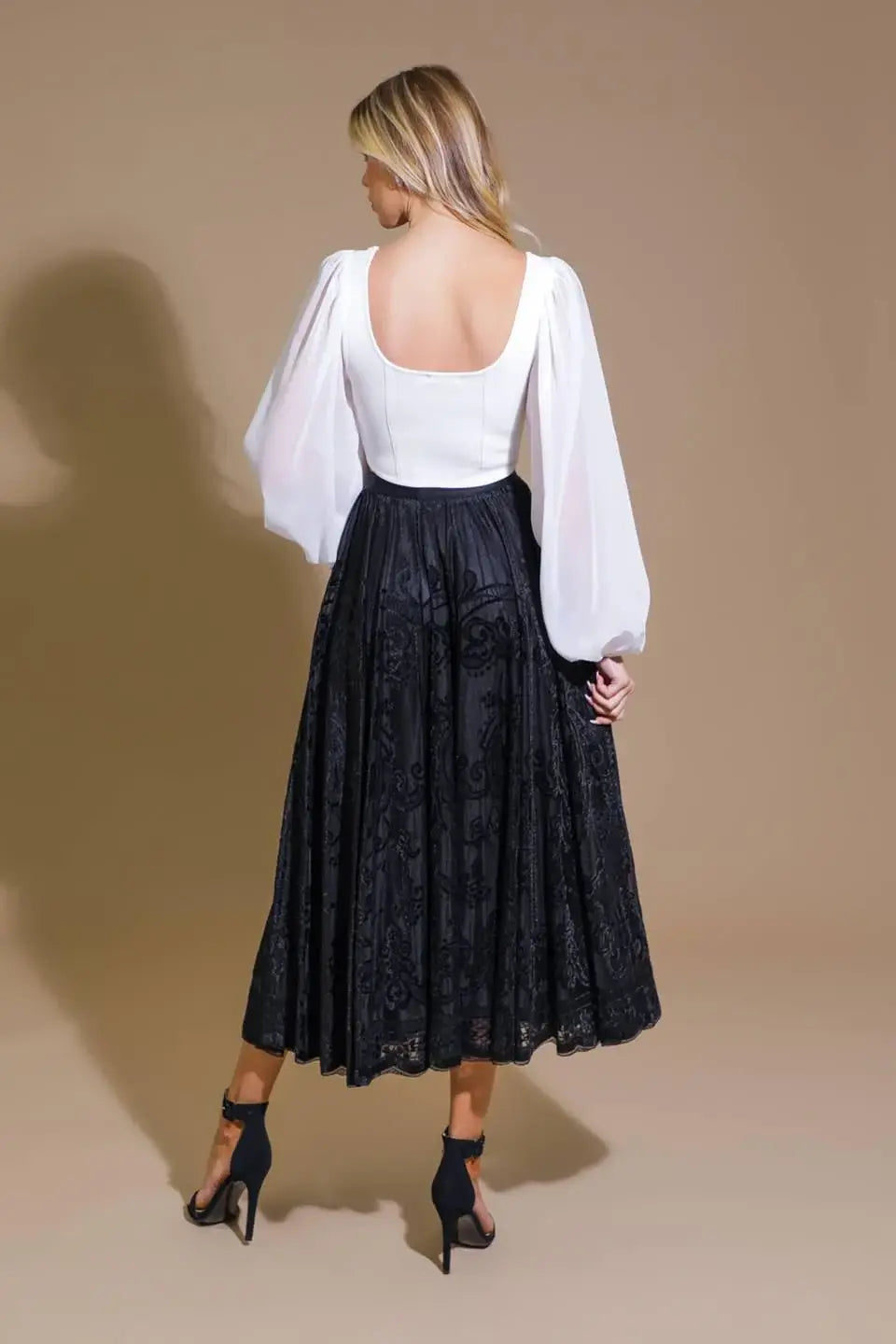 EASE MY MIND VELVET MIDI SKIRT - Flying Tomato - Flyclothing LLC