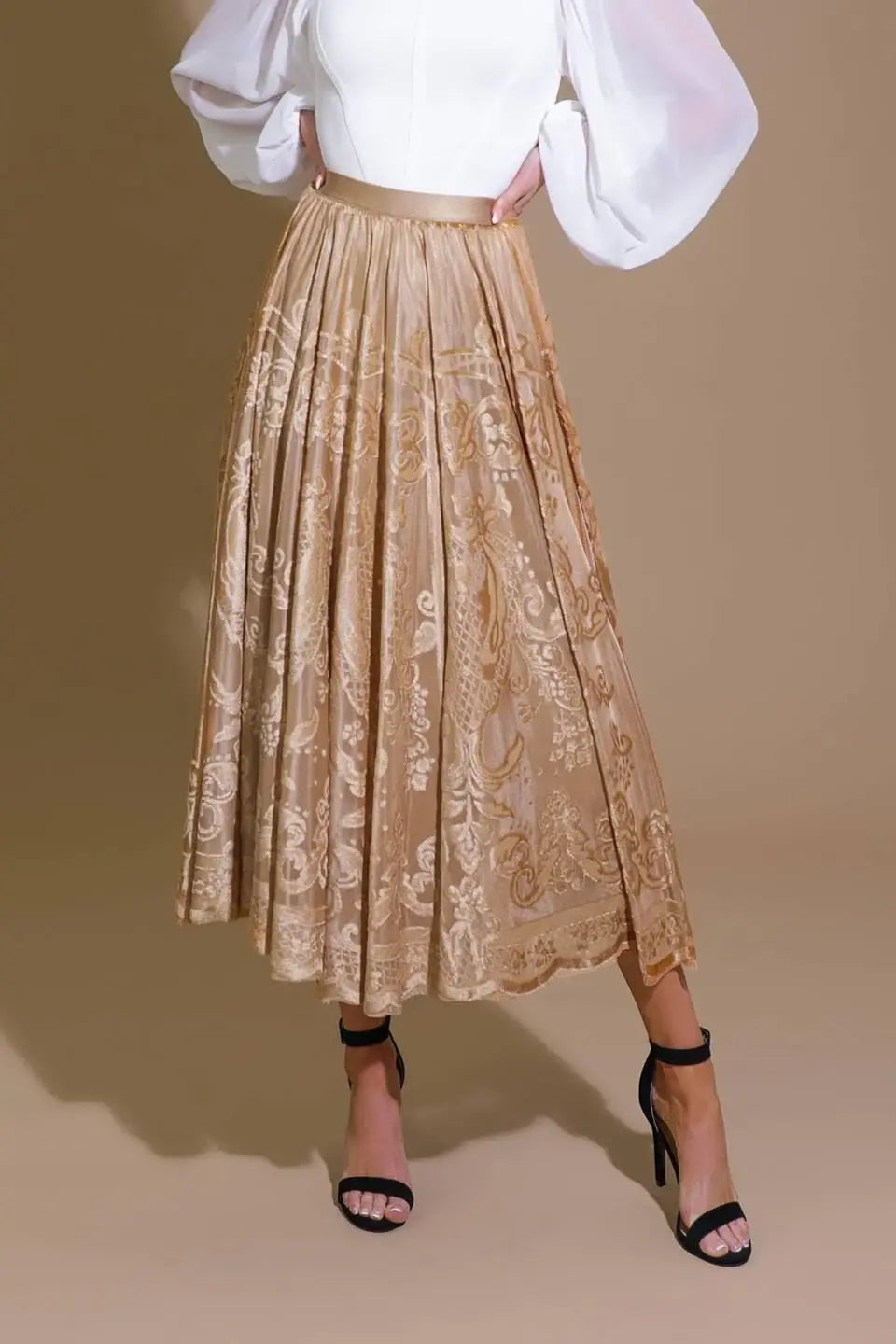 EASE MY MIND VELVET MIDI SKIRT - Flying Tomato - Flyclothing LLC