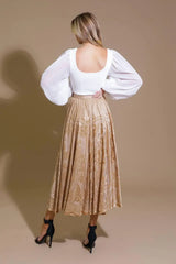 EASE MY MIND VELVET MIDI SKIRT - Flying Tomato - Flyclothing LLC