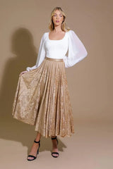 EASE MY MIND VELVET MIDI SKIRT - Flying Tomato - Flyclothing LLC
