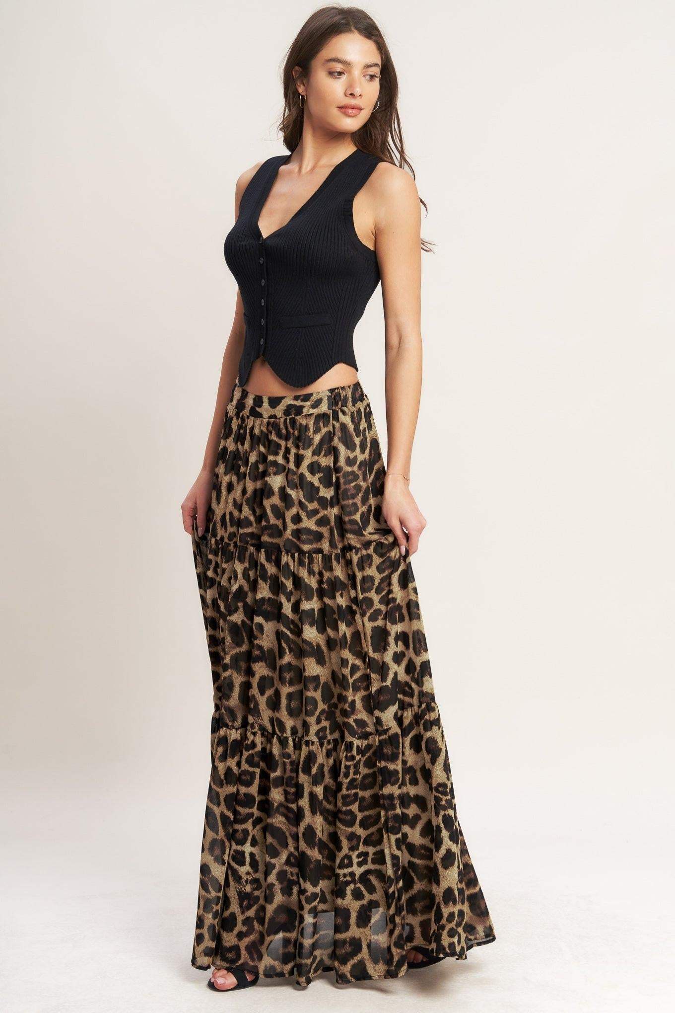 SEASONLESS STYLING WOVEN MAXI SKIRT - Flying Tomato - Flyclothing LLC