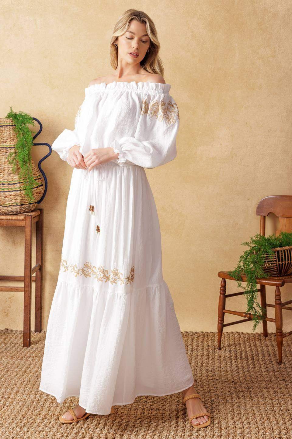 FULL SPEED AHEAD WOVEN MAXI SKIRT - Flying Tomato - Flyclothing LLC