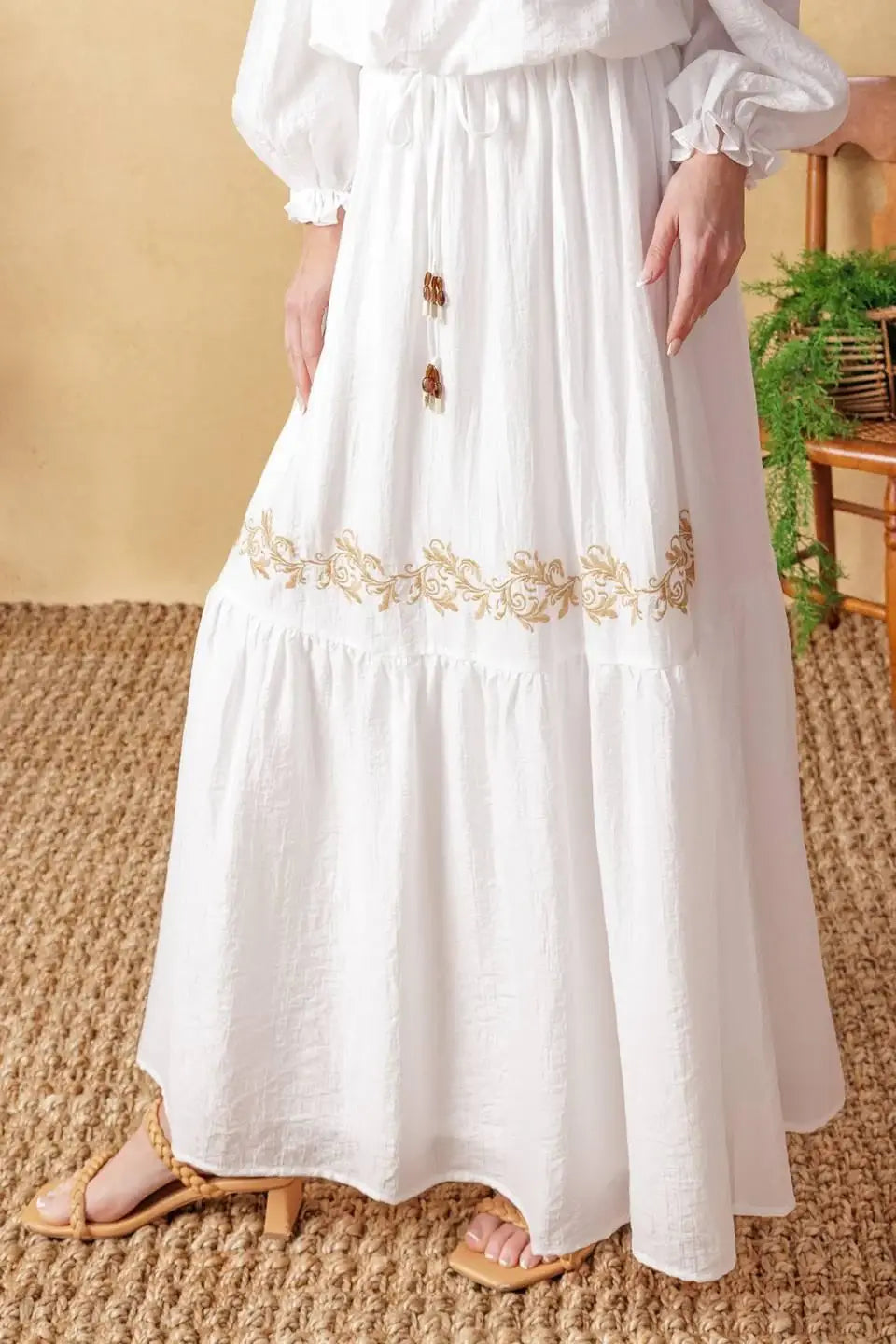FULL SPEED AHEAD WOVEN MAXI SKIRT - Flying Tomato - Flyclothing LLC