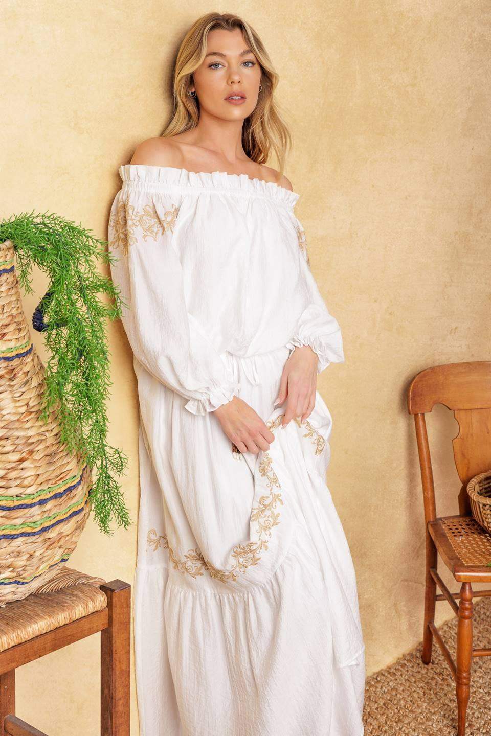 FULL SPEED AHEAD WOVEN MAXI SKIRT - Flying Tomato - Flyclothing LLC