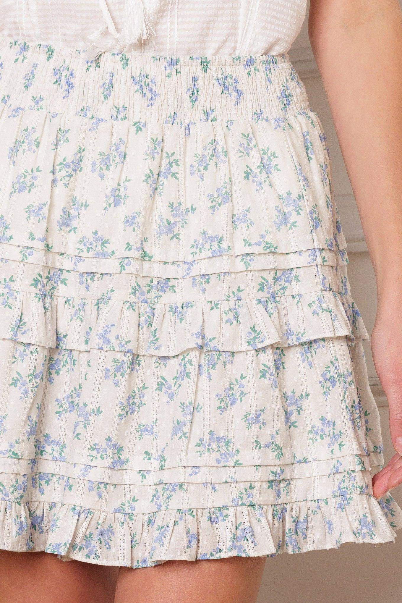 SUNLIT MOMENTS PRINT MINI SKIRT - Flying Tomato - Flyclothing LLC