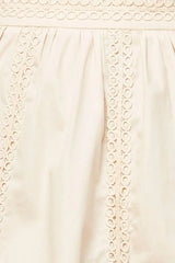 LAYTON CREAM WOVEN MIDI SKIRT - Flying Tomato - Flyclothing LLC