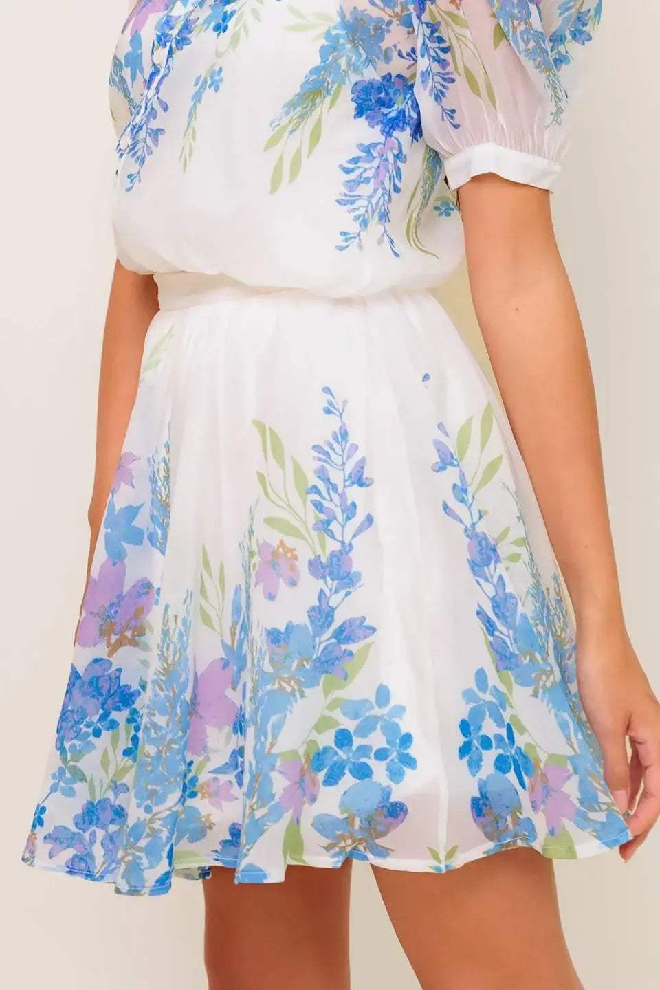 SUNSET SAIL WOVEN MINI FULL SKIRT - Flying Tomato - Flyclothing LLC