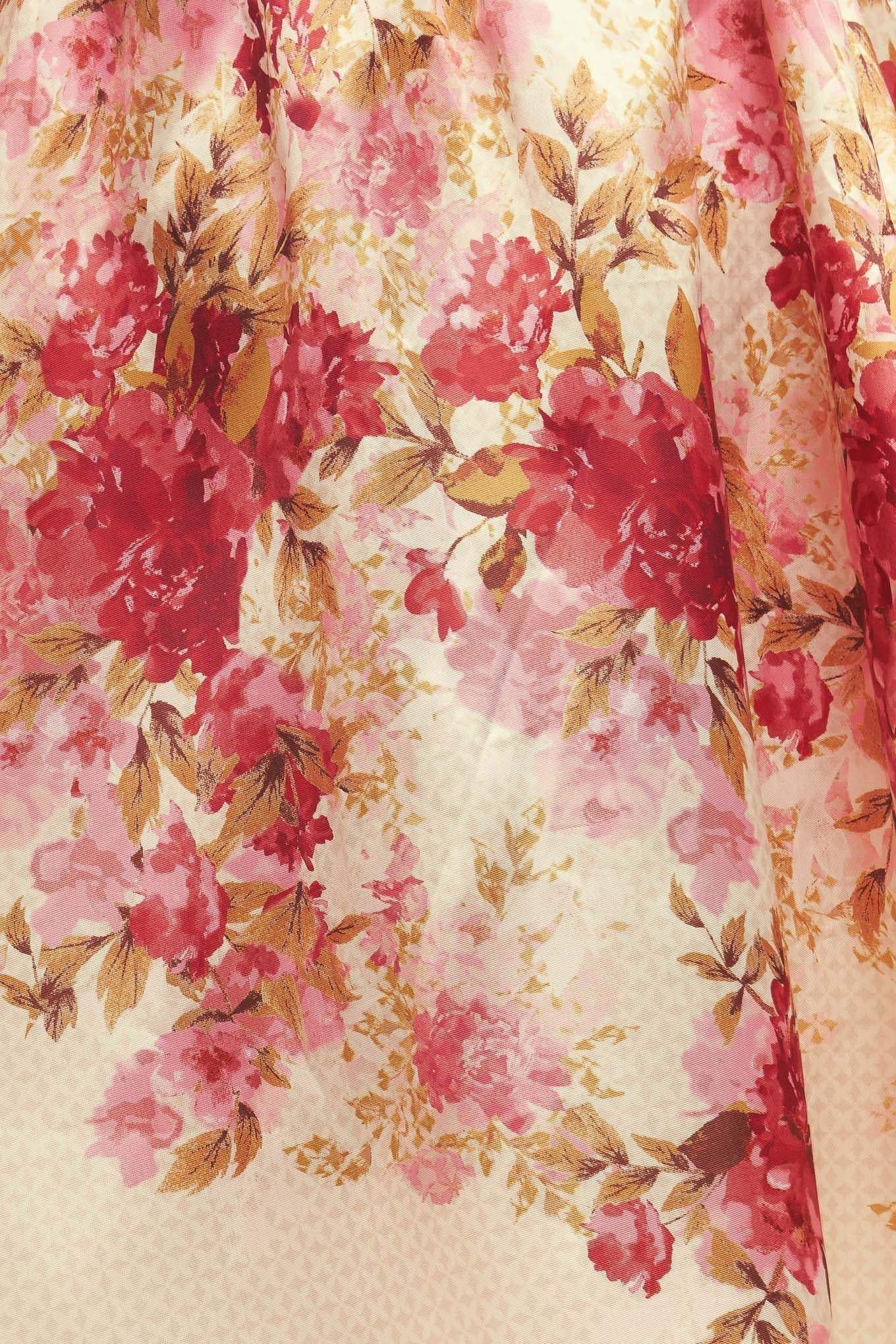 BLOSSOM DREAM BALLERINA WOVEN FULL MIDI SKIRT - Flying Tomato - Flyclothing LLC