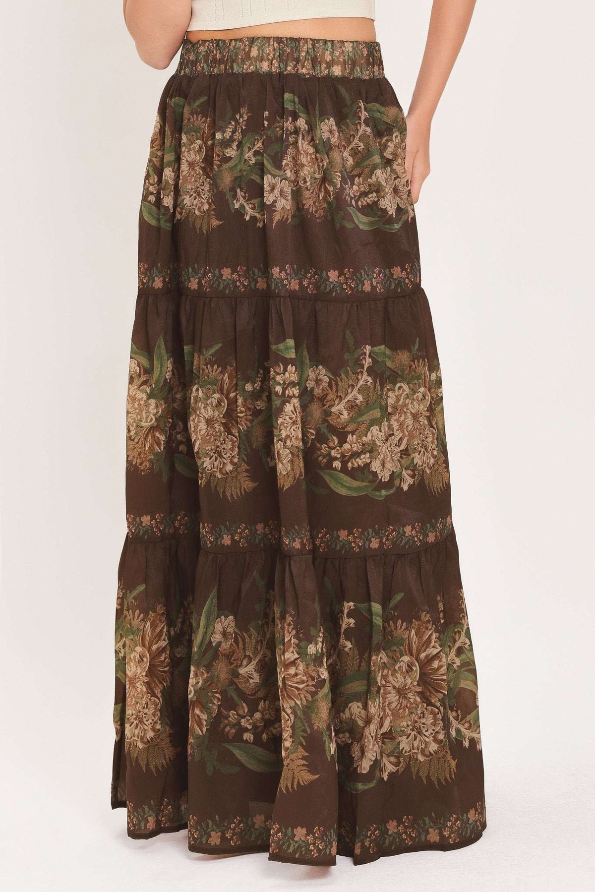 CELEBRITY MOMENT WOVEN MAXI SKIRT - Flying Tomato - Flyclothing LLC