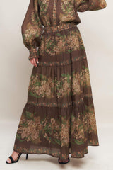 CELEBRITY MOMENT WOVEN MAXI SKIRT - Flying Tomato - Flyclothing LLC