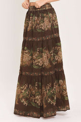 CELEBRITY MOMENT WOVEN MAXI SKIRT - Flying Tomato - Flyclothing LLC