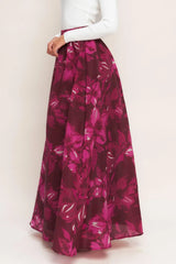 BOUQUET NO.9 WOVEN MAXI FULL SKIRT - Flying Tomato - Flyclothing LLC