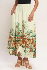 ISLAND TIME ONLY WOVEN MIDI FULL SKIRT - Flying Tomato - Flyclothing LLC