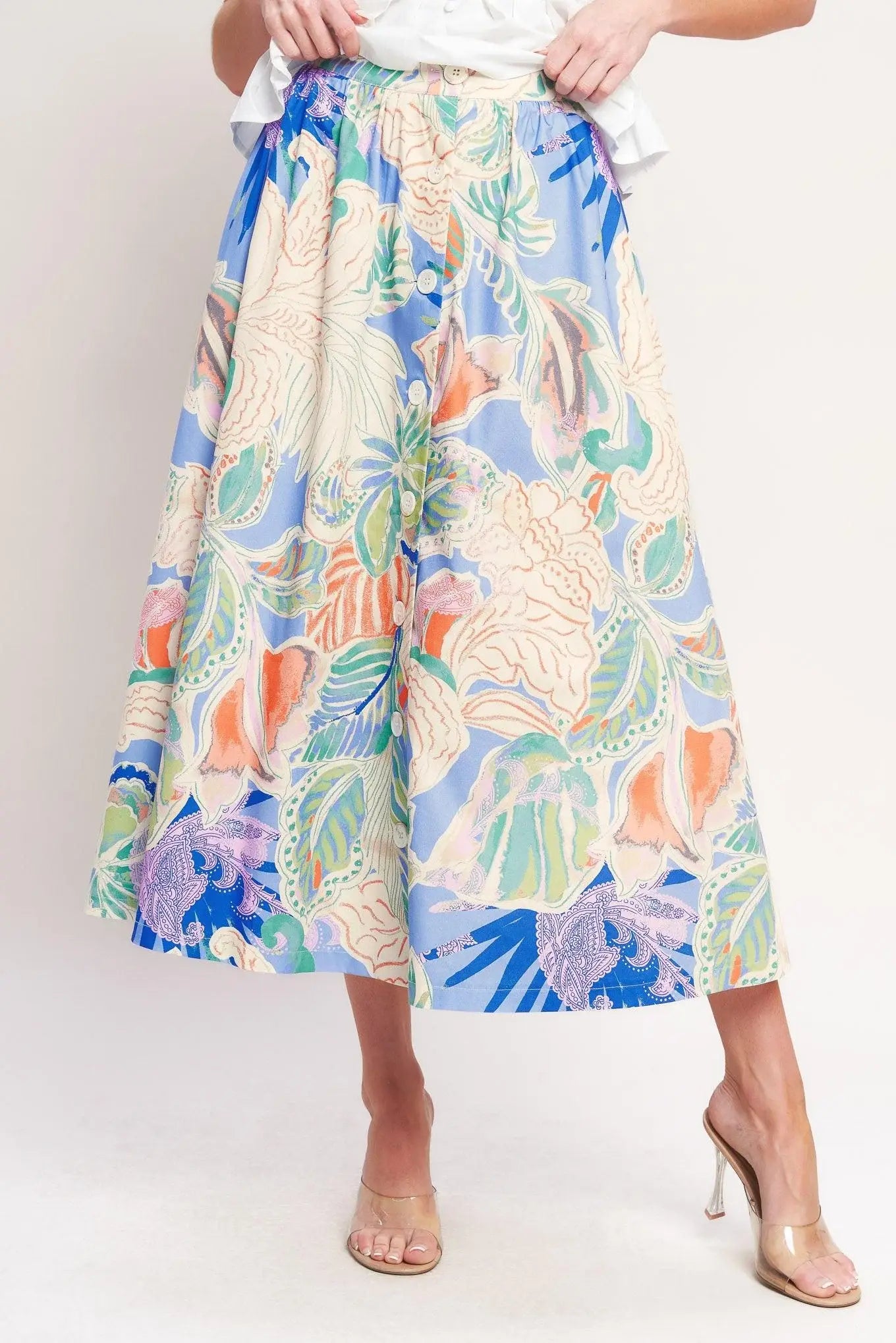MADE FOR DAYDREAMS WOVEN FULL SKIRT - Flying Tomato - Flyclothing LLC