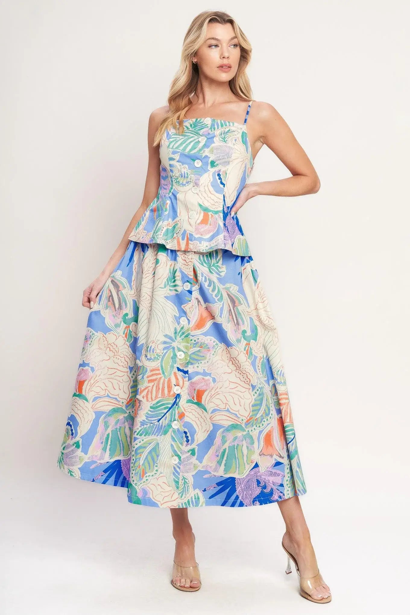 MADE FOR DAYDREAMS WOVEN FULL SKIRT - Flying Tomato - Flyclothing LLC