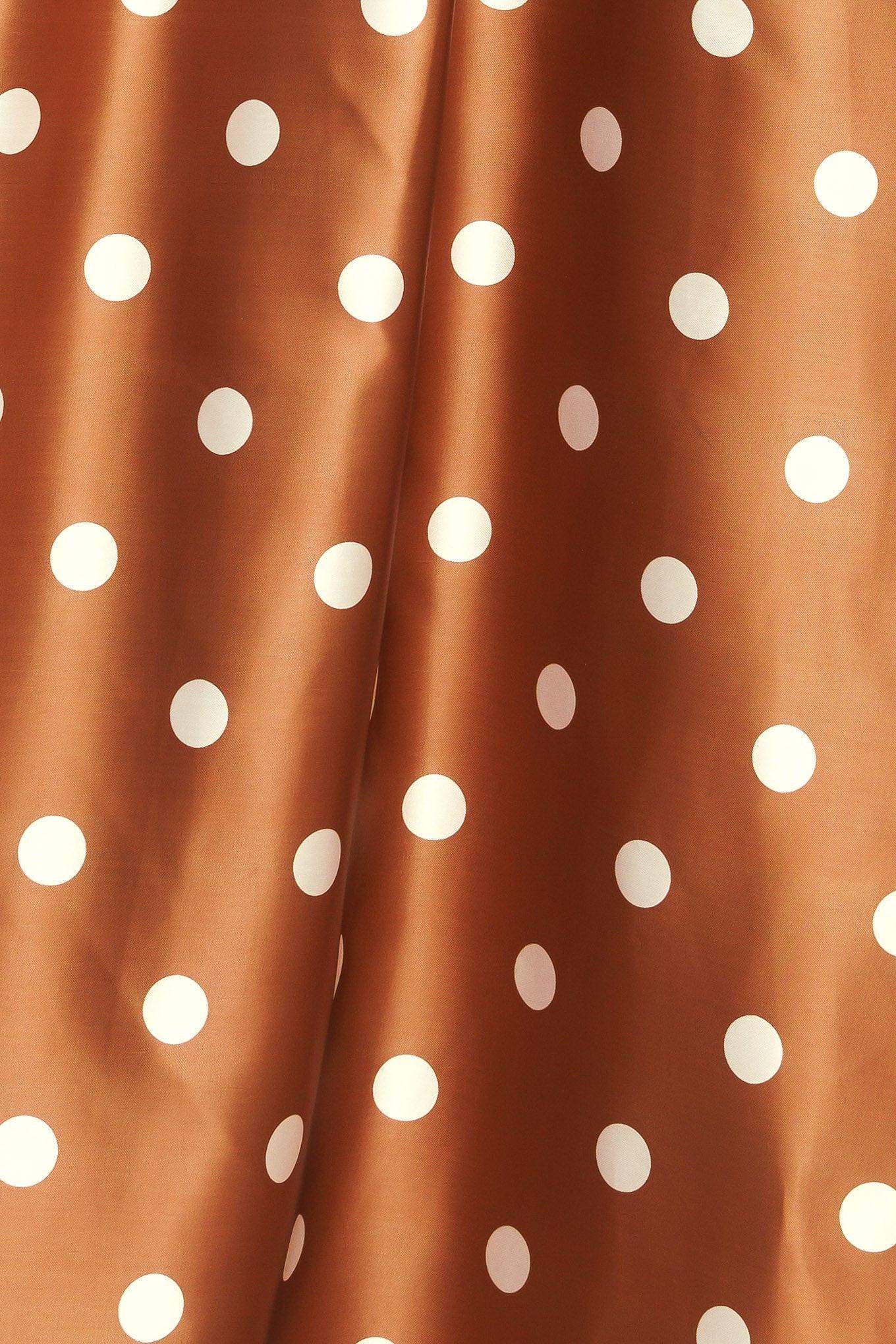 CHIC POLKA FLOW WOVEN FULL MAXI SKIRT - Flying Tomato - Flyclothing LLC