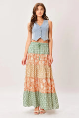 TERRA FLOW MIDI PRAIRIE SKIRT - Flying Tomato - Flyclothing LLC