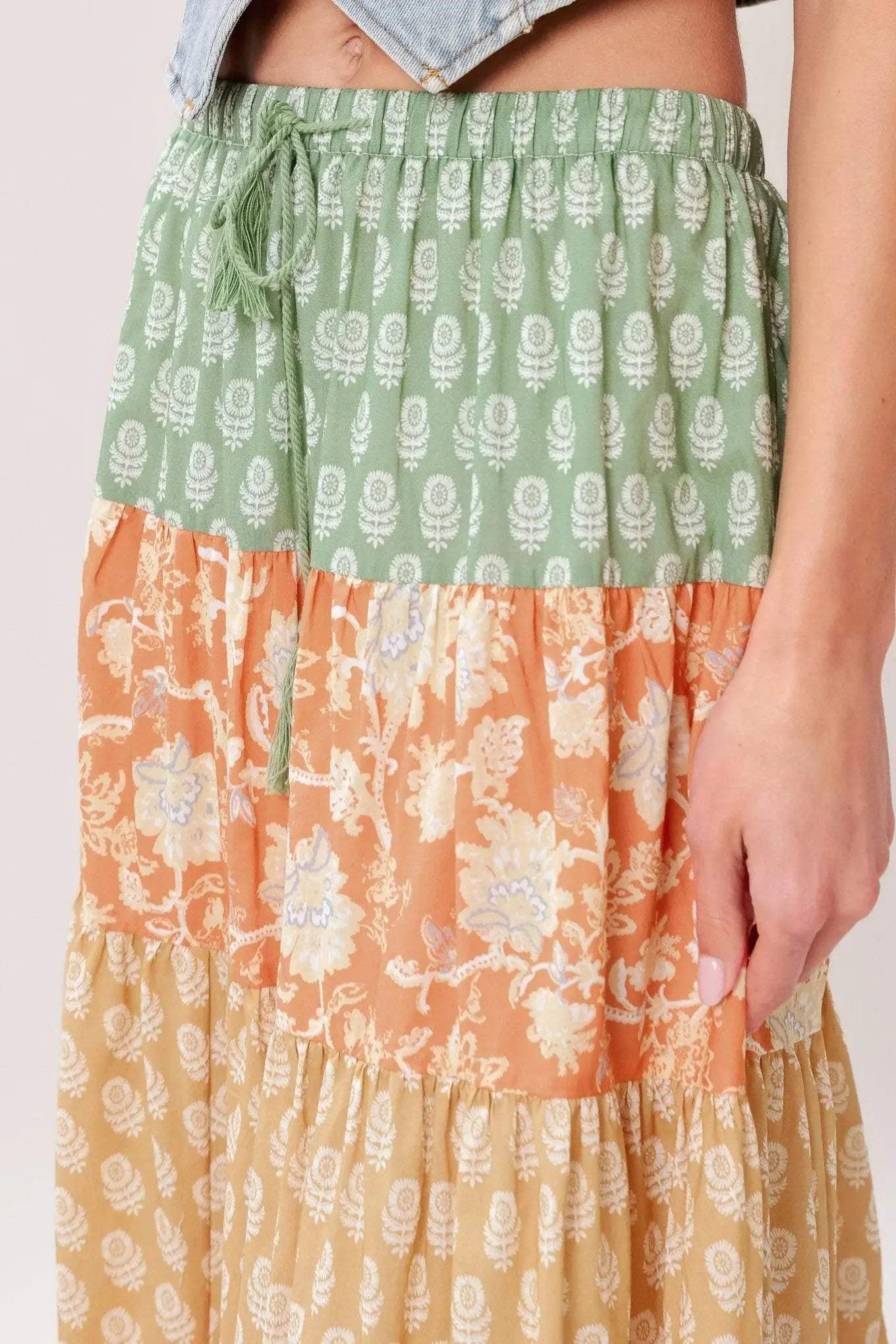 TERRA FLOW MIDI PRAIRIE SKIRT - Flying Tomato - Flyclothing LLC