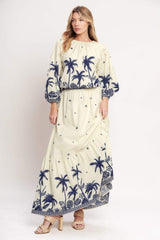 BOHO CONSTELLATION WOVEN MAXI SKIRT - Flying Tomato - Flyclothing LLC