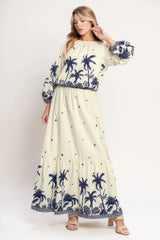 BOHO CONSTELLATION WOVEN MAXI SKIRT - Flying Tomato - Flyclothing LLC