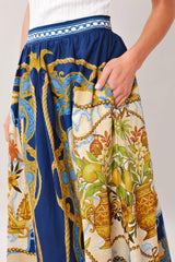 BAROQUE ESCAPE WOVEN MIDI SKIRT - Flying Tomato - Flyclothing LLC