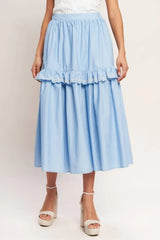 YOU’RE GOING TO LOVE WOVEN MIDI SKIRT - Flying Tomato - Flyclothing LLC