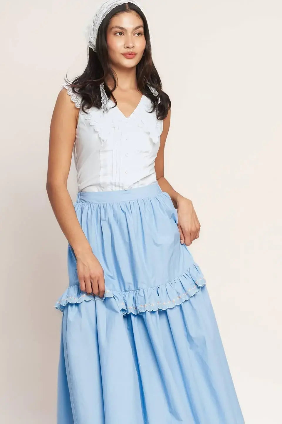 YOU’RE GOING TO LOVE WOVEN MIDI SKIRT - Flying Tomato - Flyclothing LLC