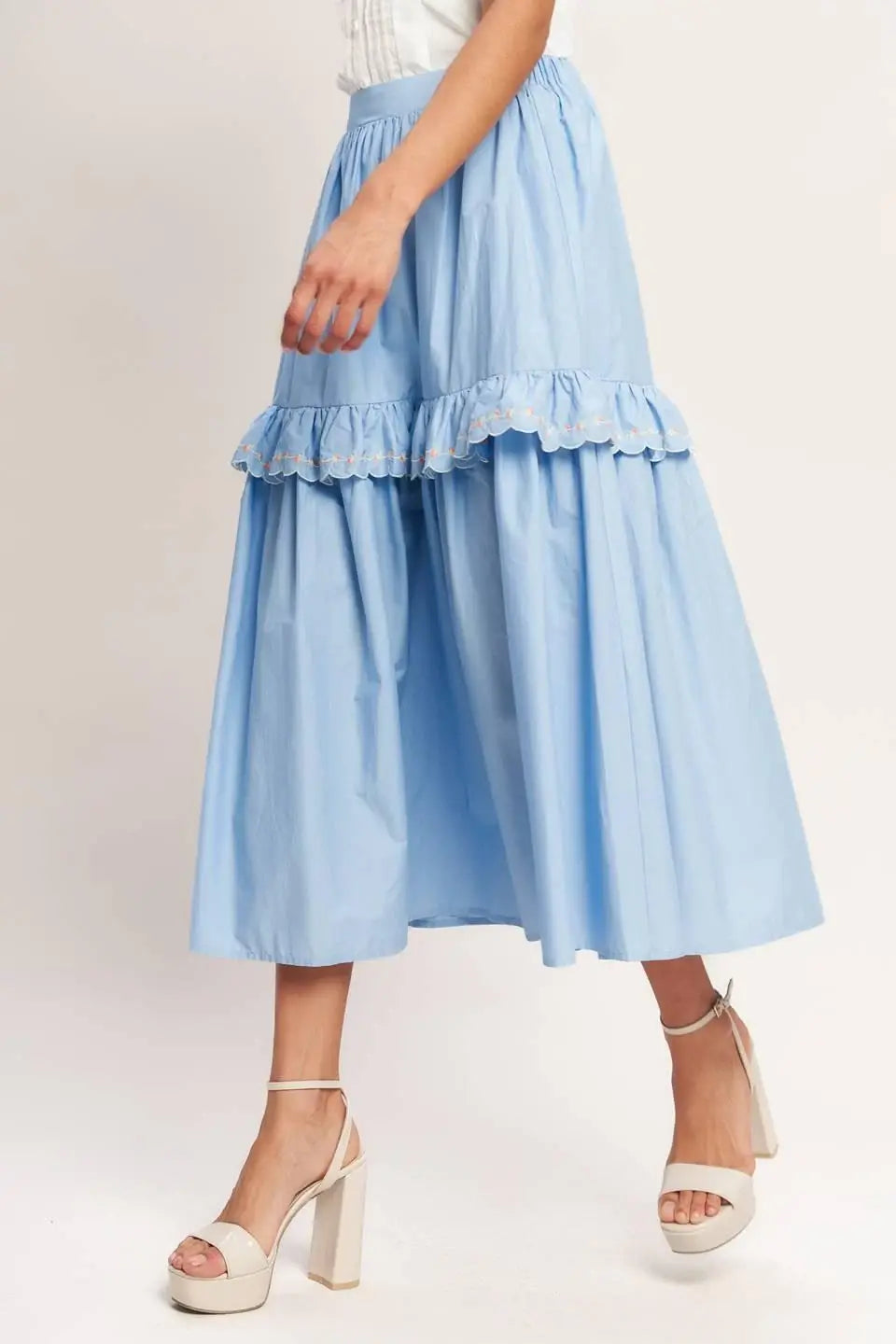 YOU’RE GOING TO LOVE WOVEN MIDI SKIRT - Flying Tomato - Flyclothing LLC