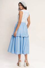 YOU’RE GOING TO LOVE WOVEN MIDI SKIRT - Flying Tomato - Flyclothing LLC