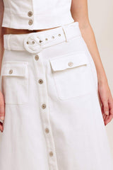 EASY WEAR WESTERN WOVEN MIDI SKIRT - Flying Tomato - Flyclothing LLC