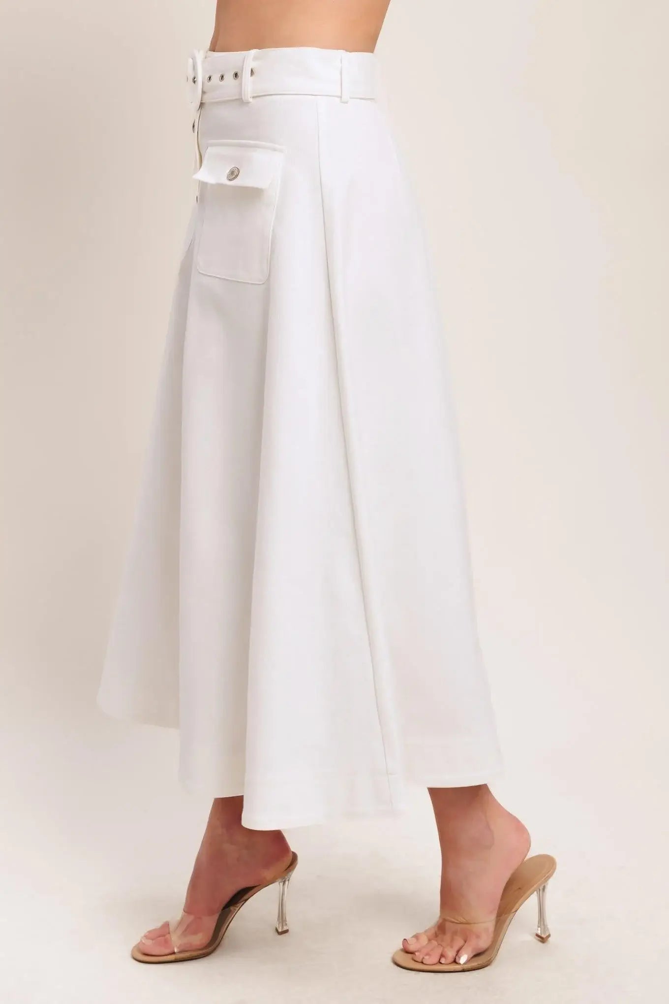 EASY WEAR WESTERN WOVEN MIDI SKIRT - Flying Tomato - Flyclothing LLC