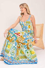 SICILIAN SUMMER WOVEN MAXI SKIRT - Flying Tomato - Flyclothing LLC