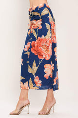 DEEP SEA BLOOM POWER MESH MIDI SKIRT - Flying Tomato - Flyclothing LLC