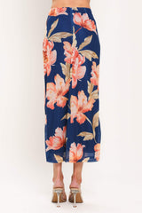 DEEP SEA BLOOM POWER MESH MIDI SKIRT - Flying Tomato - Flyclothing LLC