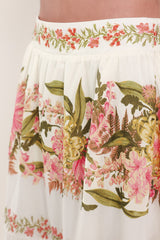 BOTANICAL ESCAPE WOVEN MAXI SKIRT