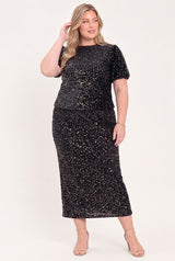 MIDNIGHT EDIT BLACK STATEMENT SKIRT - Flying Tomato - Flyclothing LLC