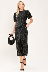 MIDNIGHT EDIT BLACK STATEMENT SKIRT